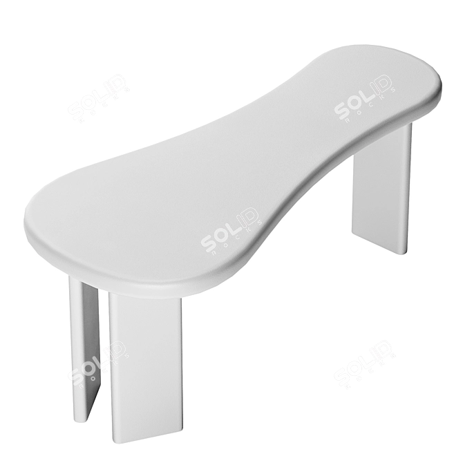 WAVE Writing Desk by M&M 3D model image 4