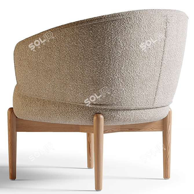 Modern Lily Chair 3D Model 3D model image 4