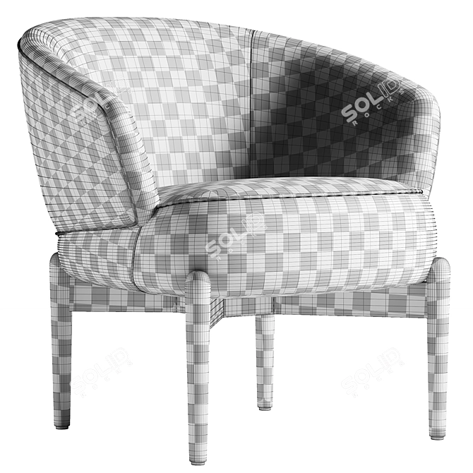 Modern Lily Chair 3D Model 3D model image 5