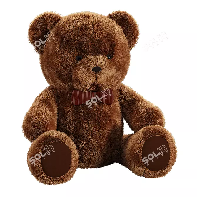 Teddy Bear Toy Model 3D 3D model image 1