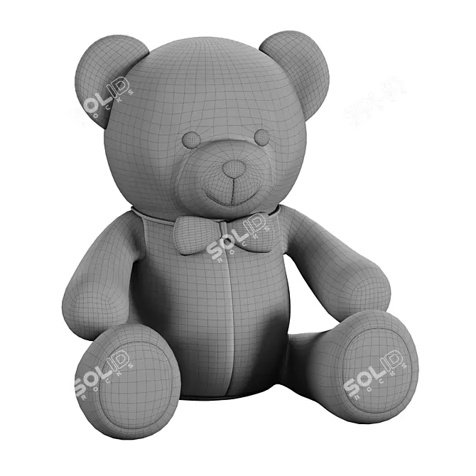 Teddy Bear Toy Model 3D 3D model image 3