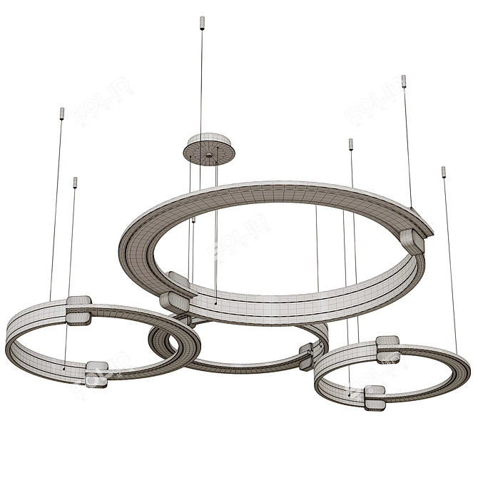 Modern Ring Pendant Lamp "RING 3D model image 4