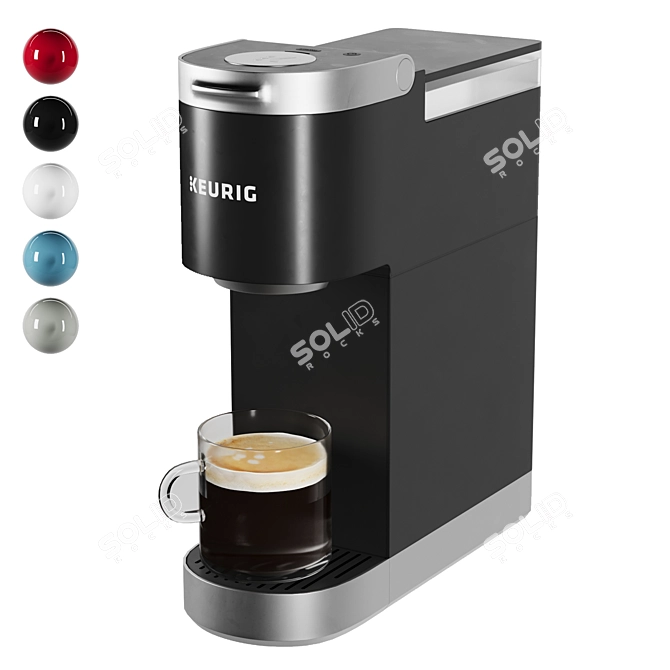 Compact Single Serve Coffee Maker 3D model image 4