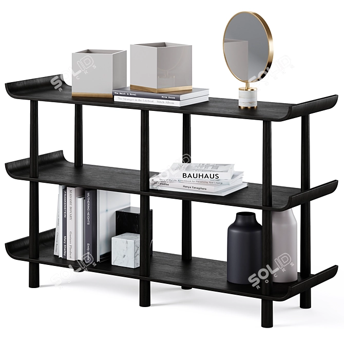 Modern Elegance: Payton Shelving Set 3D model image 1