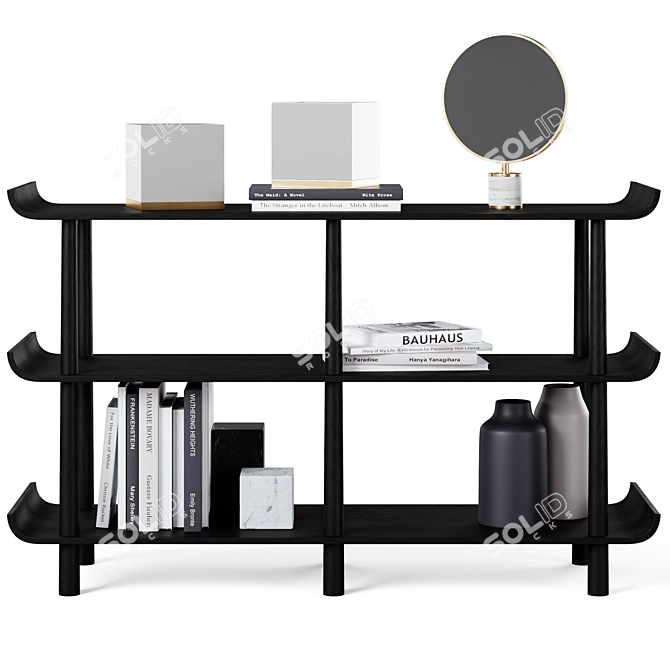 Modern Elegance: Payton Shelving Set 3D model image 4