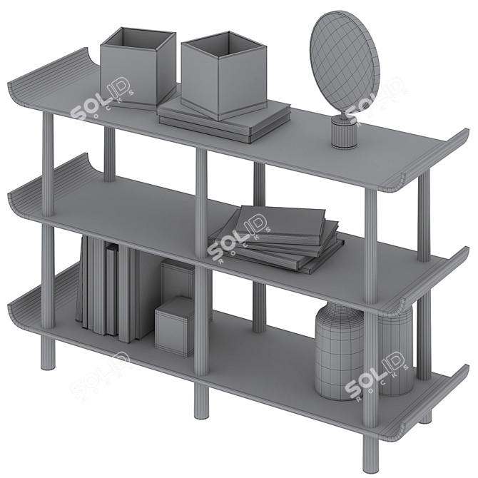 Modern Elegance: Payton Shelving Set 3D model image 5