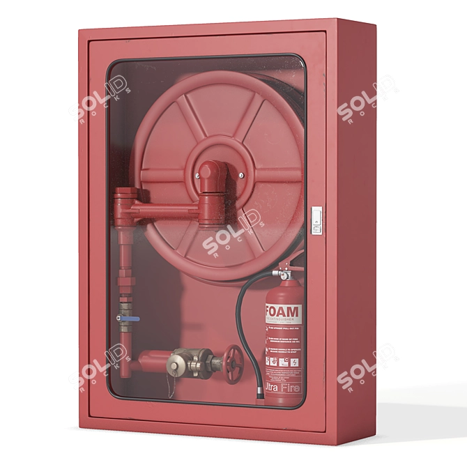 Urban Fire Extinguisher Set 3D model image 2