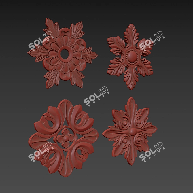 Ornament Design Pack 21 3D model image 6