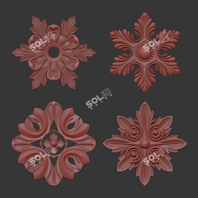 Ornament Design Pack 21 3D model image 7