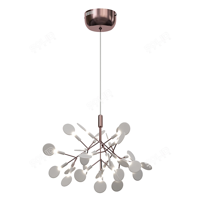 Imperium Loft LEAVES D50 Chandelier 3D model image 1