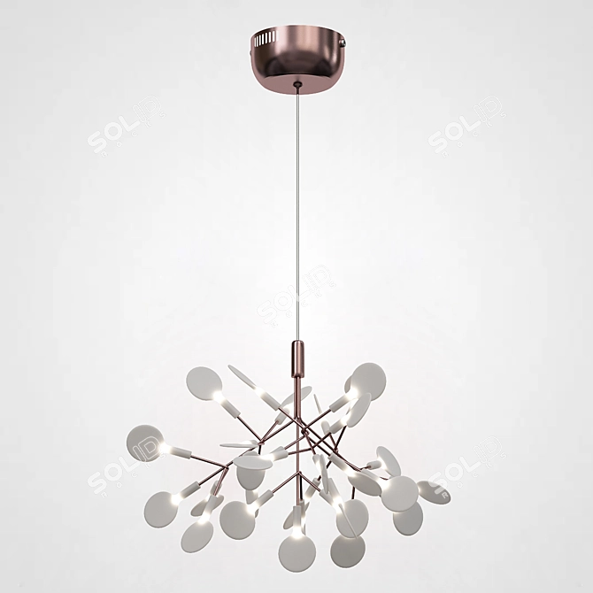 Imperium Loft LEAVES D50 Chandelier 3D model image 2