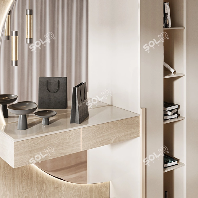 Modern Hallway Furniture Set 3D model image 3