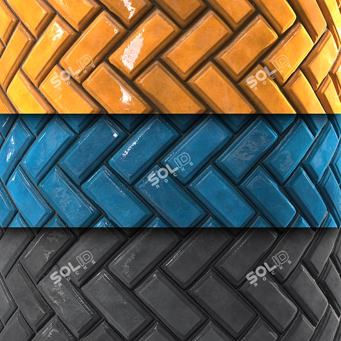 Ceramic Kitchen Tile PBR Textures 3D model image 3