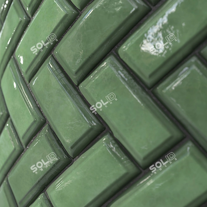 Ceramic Kitchen Tile PBR Textures 3D model image 6