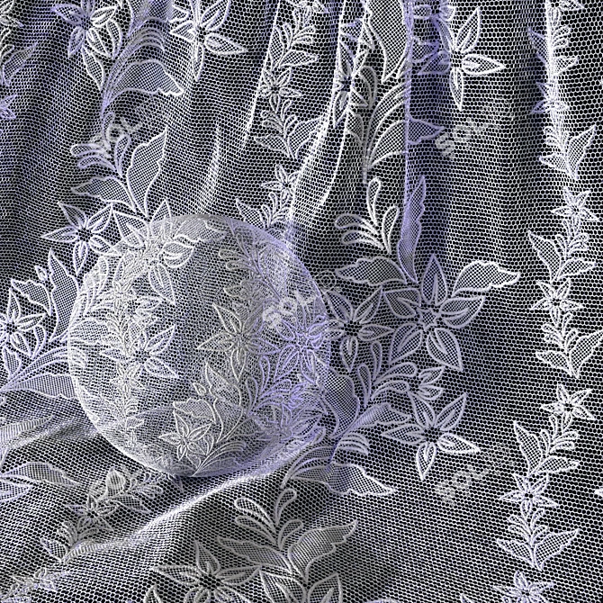 Lace & Embroidery Texture Collection 3D model image 2