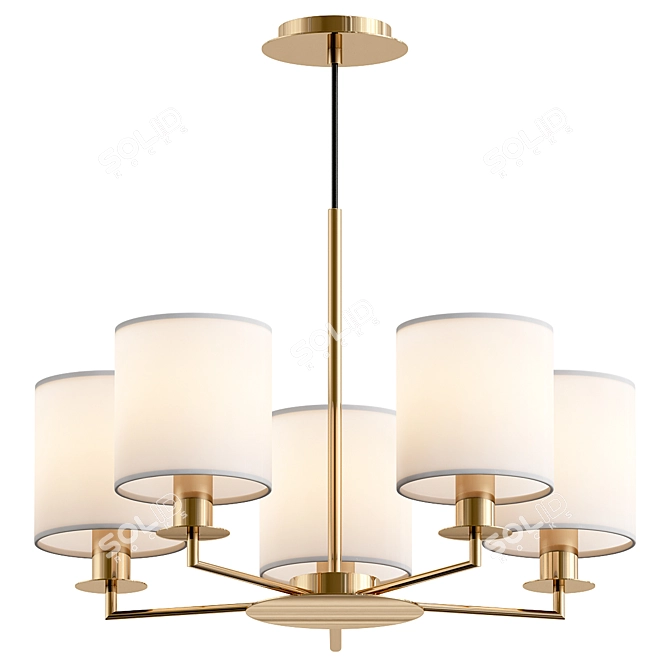 Tyler 5 Pendant Light Fixture 3D model image 1