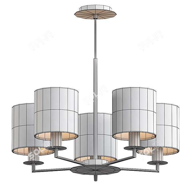 Tyler 5 Pendant Light Fixture 3D model image 3