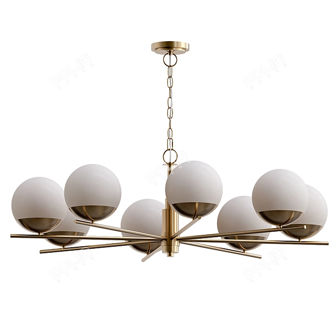 BOMBAZINE 8 Pendant Light Fixture 3D model image 1