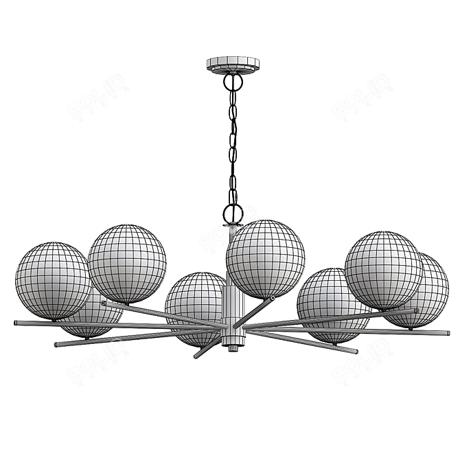 BOMBAZINE 8 Pendant Light Fixture 3D model image 3