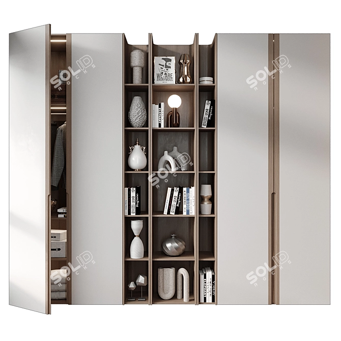 Premium Home Decor Cabinet GHS-2436 3D model image 3