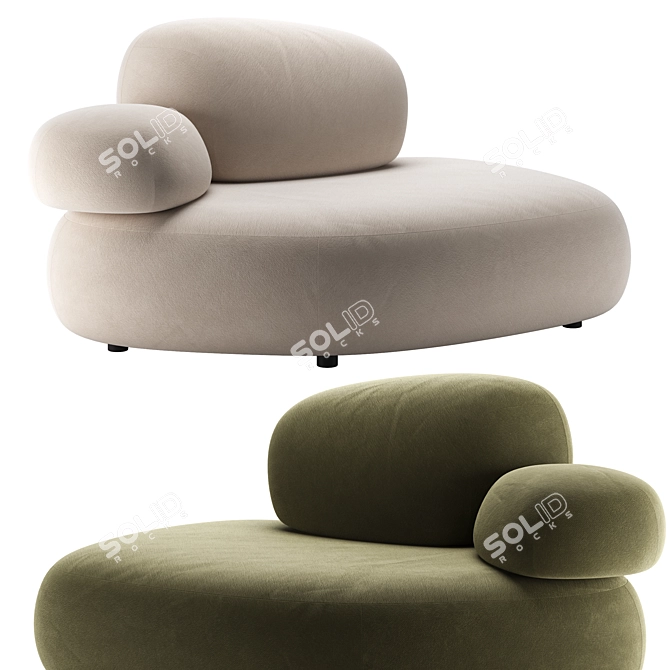 Moroso Set 2 Pebble Rubble 3D model image 1