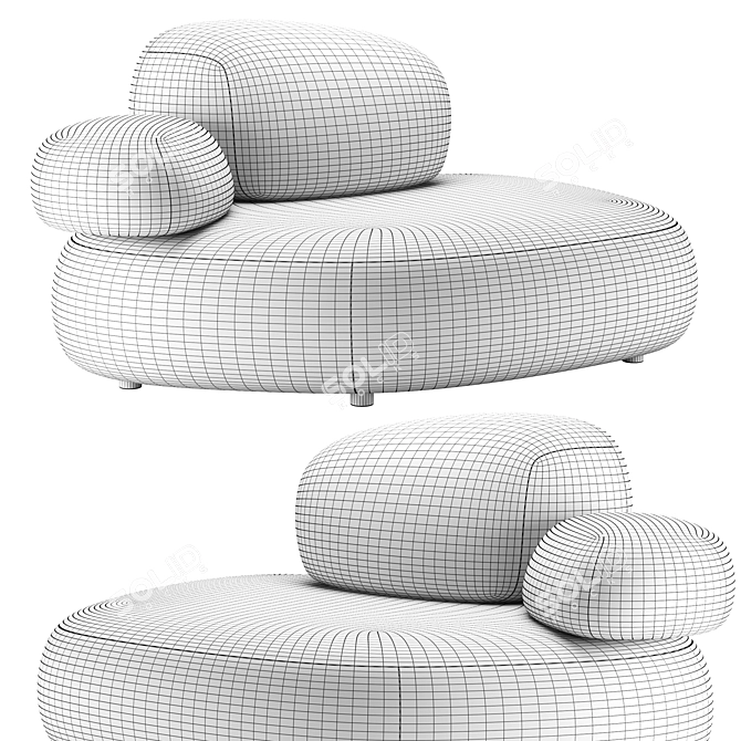 Moroso Set 2 Pebble Rubble 3D model image 6