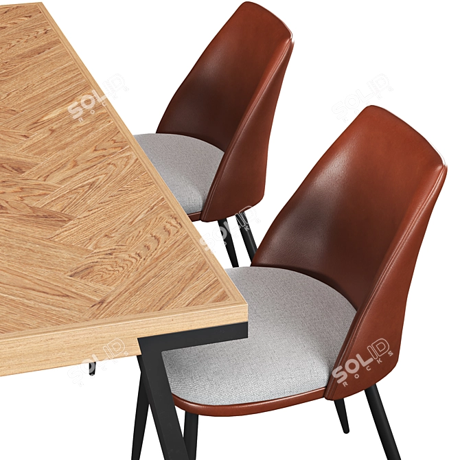 Gabri Chair & Picnic Table 3D model image 3