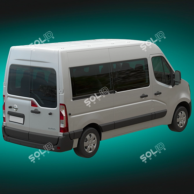 Nissan NV400 Minibus Models Pack 3D model image 4