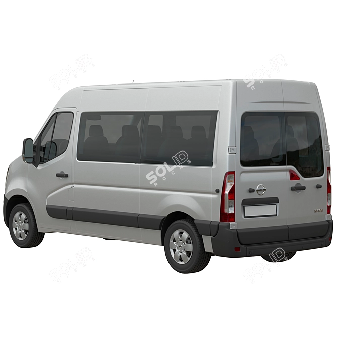 Nissan NV400 Minibus Models Pack 3D model image 8