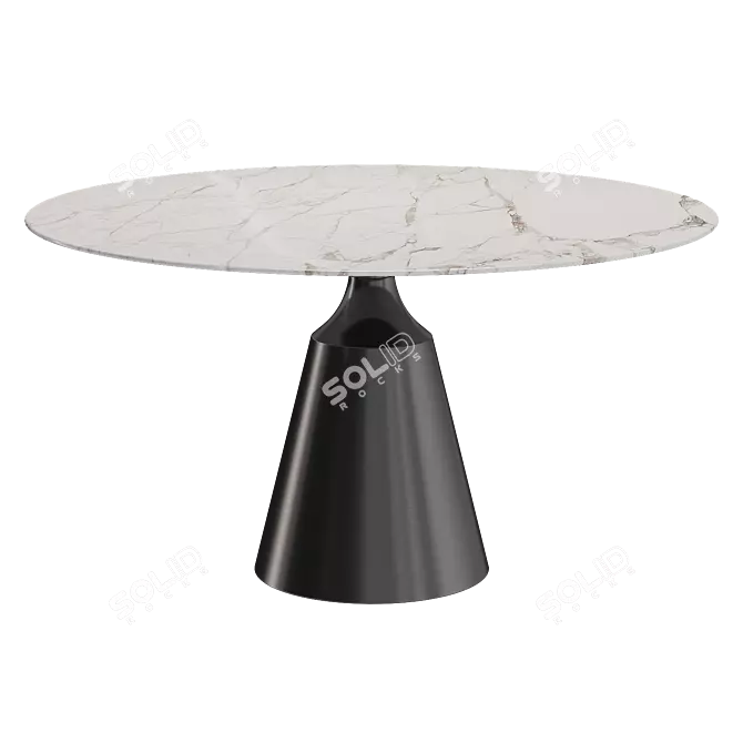 Parma Dining Table: Designer Elegance 3D model image 3