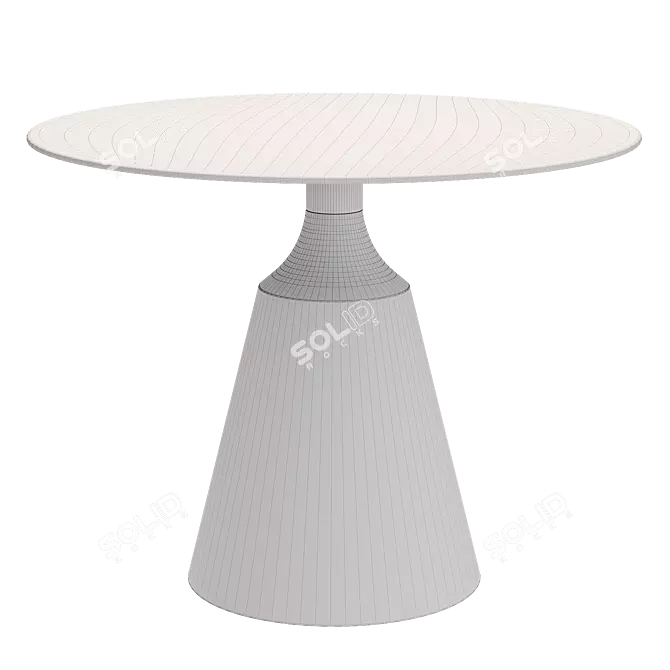 Parma Dining Table: Designer Elegance 3D model image 7