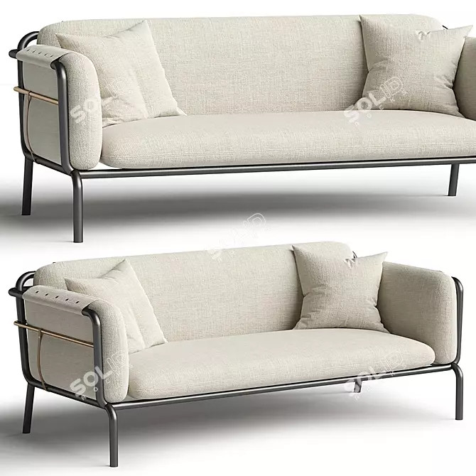 Modern Valet Love Seat in Corona 3D model image 1