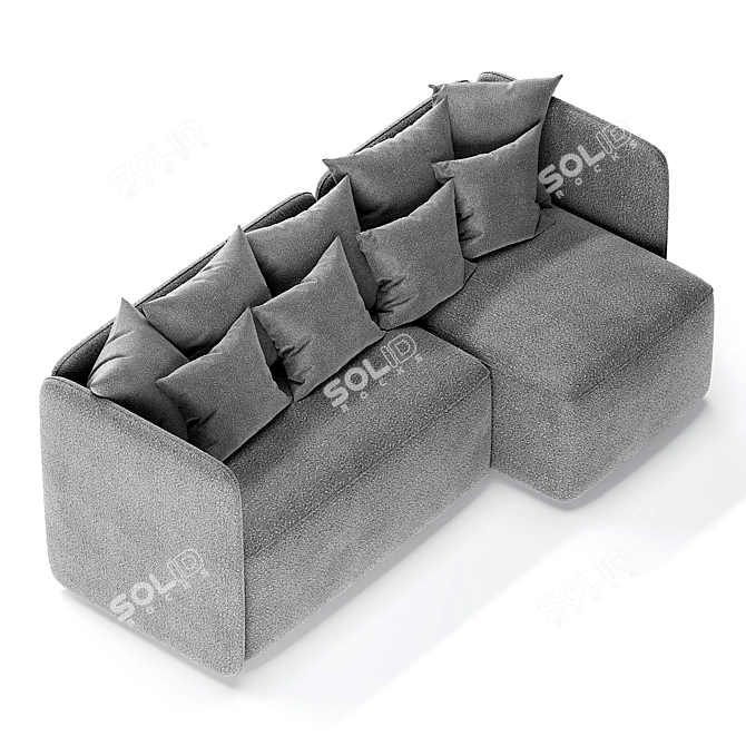 Wave Sofa by Manner & Matter 3D model image 5