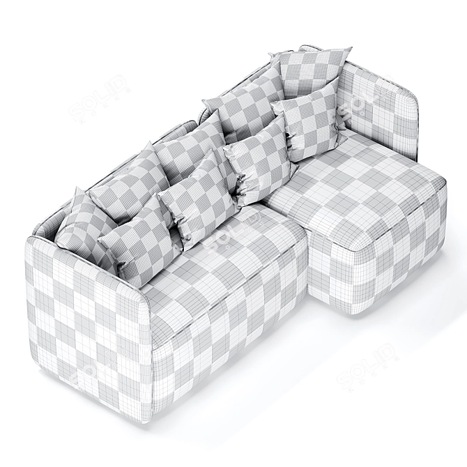 Wave Sofa by Manner & Matter 3D model image 7