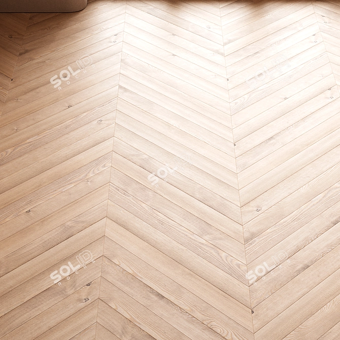 CoronaMultiMap Oak Parquet Flooring 3D model image 4