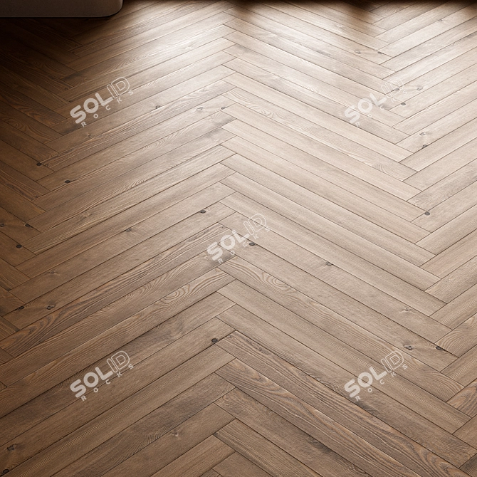 CoronaMultiMap Oak Parquet Flooring 3D model image 5