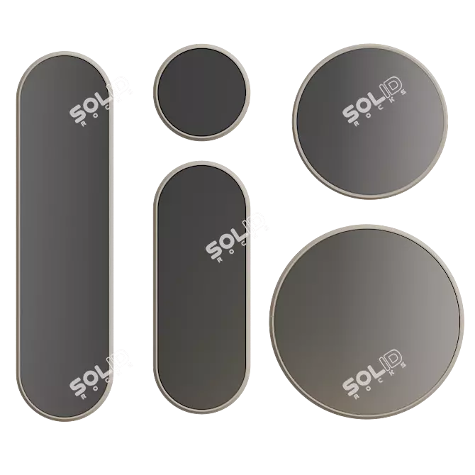 Primo Collection MDF Mirror 3D model image 1