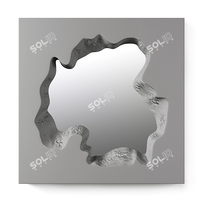 Stone Mirror Collection: Broken Stone 3D model image 1