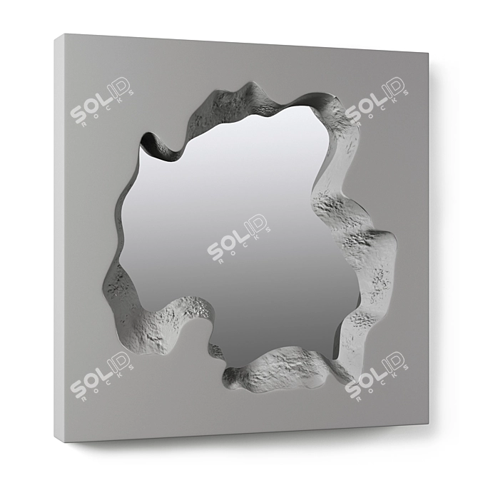 Stone Mirror Collection: Broken Stone 3D model image 2