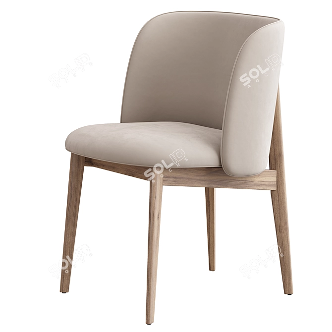  Sleek ABREY Chair Render Set 3D model image 5