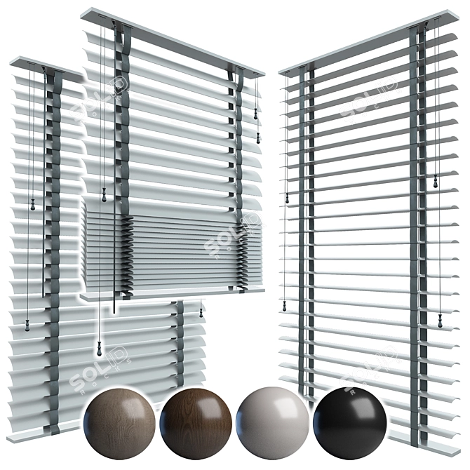 Wooden Blinds 05 - Classic Elegance 3D model image 2