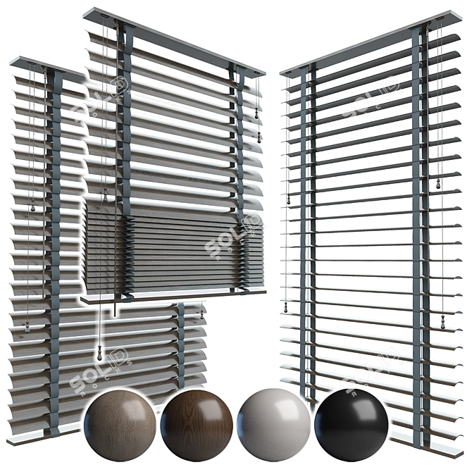 Wooden Blinds 05 - Classic Elegance 3D model image 3