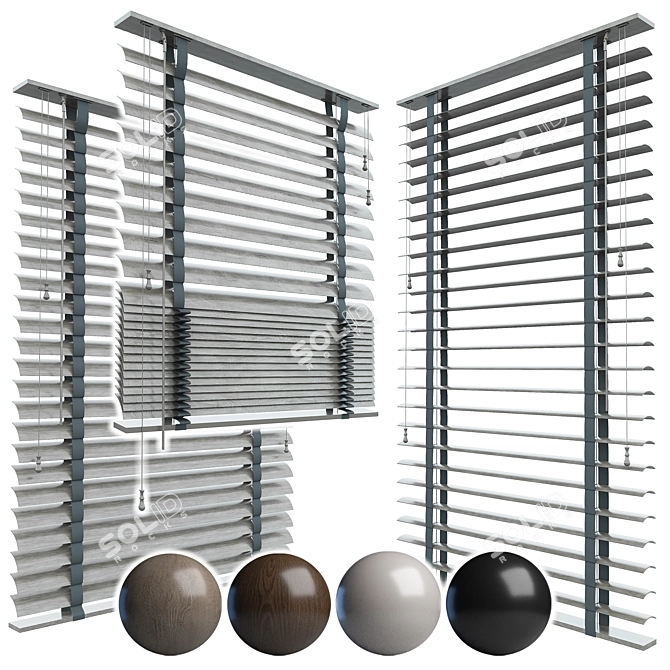 Wooden Blinds 05 - Classic Elegance 3D model image 4