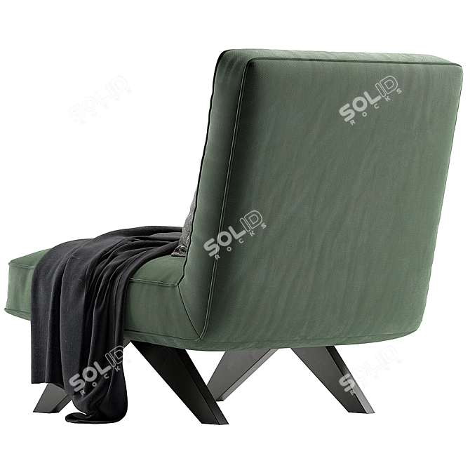 MARTYN Fabric Chair, Modern Design 3D model image 6