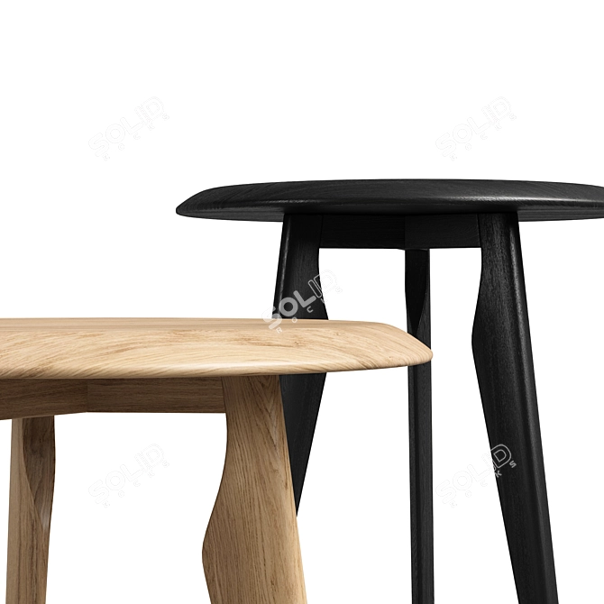 Modern Iklwa Side Table 3D model image 3