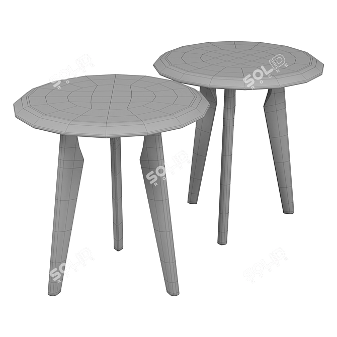 Modern Iklwa Side Table 3D model image 5