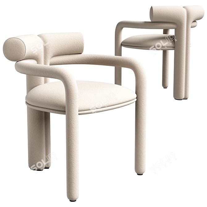 Contemporary Chair Tavalo A UV-Mapped 3D model image 1