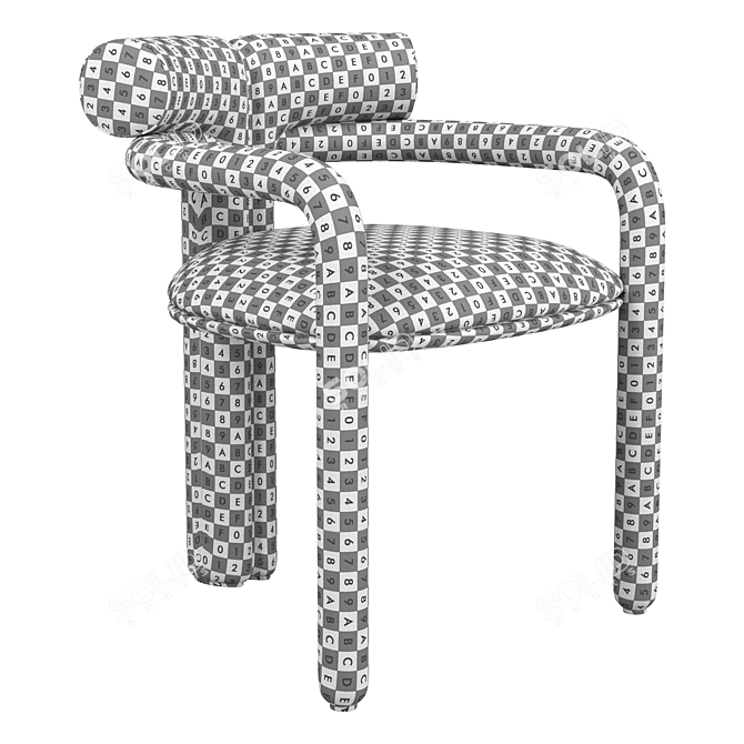 Contemporary Chair Tavalo A UV-Mapped 3D model image 4