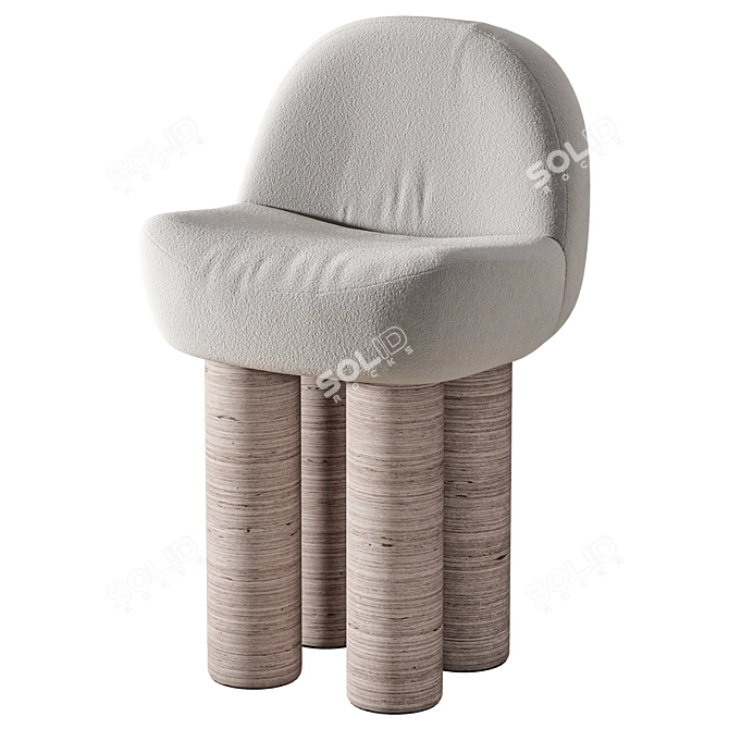  Cozy Bliss Chair 3D model image 1