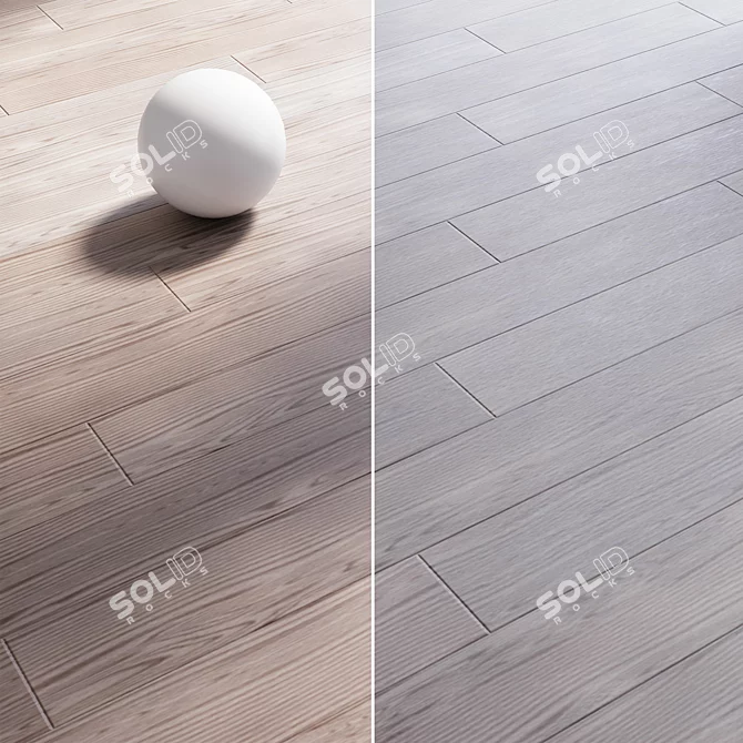 Oak Parquet Flooring Bundle 3D model image 5